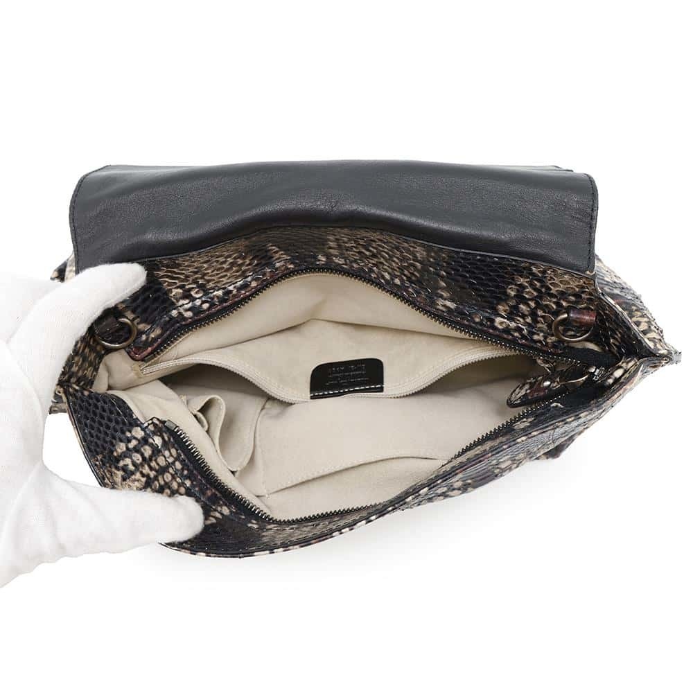 Ferragamo Sofia Gancini Python Shoulder Bag White… - image 6